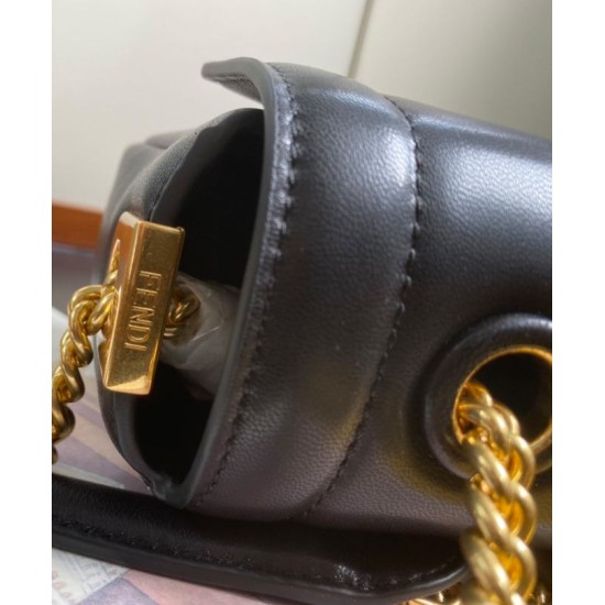 Fake Baguette Chain 8BR7835 Bag Black Replica Replica Baguette Chain 8BR7835 Bag Black