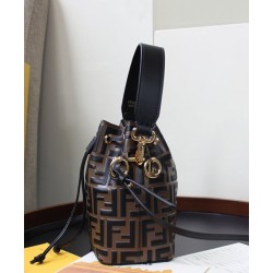 Fake Mon Tresor Leather Mini-bag 8BS010 Coffee Replica