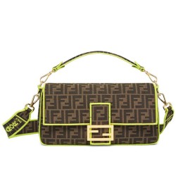 Replica Baguette Roma Amor leather bag 8BR771 Yellow