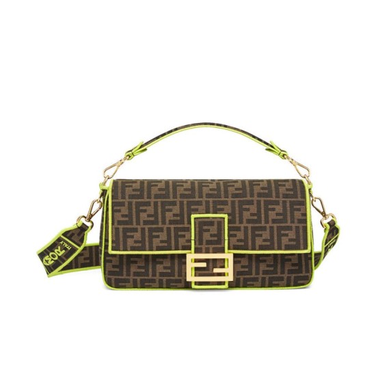 Fake Baguette Roma Amor leather bag 8BR771 Yellow Replica Replica Baguette Roma Amor leather bag 8BR771 Yellow