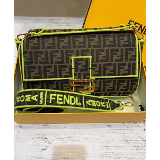 Fake Baguette Roma Amor leather bag 8BR771 Yellow Replica Replica Baguette Roma Amor leather bag 8BR771 Yellow