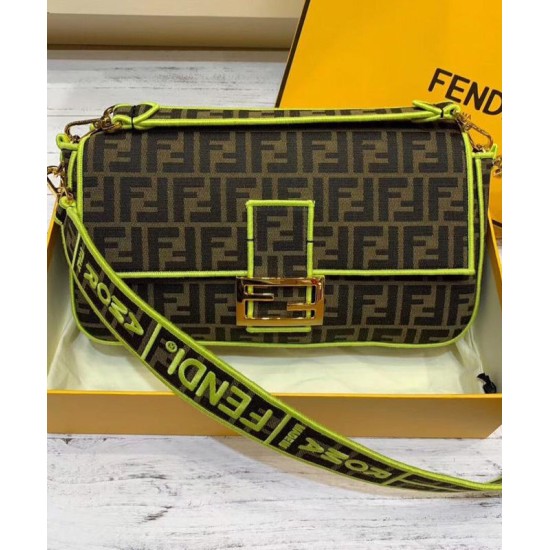 Fake Baguette Roma Amor leather bag 8BR771 Yellow Replica Replica Baguette Roma Amor leather bag 8BR771 Yellow