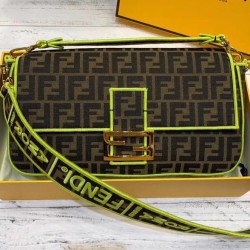Fake Baguette Roma Amor leather bag 8BR771 Yellow Replica Replica Baguette Roma Amor leather bag 8BR771 Yellow
