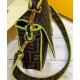 Fake Baguette Roma Amor leather bag 8BR771 Yellow Replica Replica Baguette Roma Amor leather bag 8BR771 Yellow