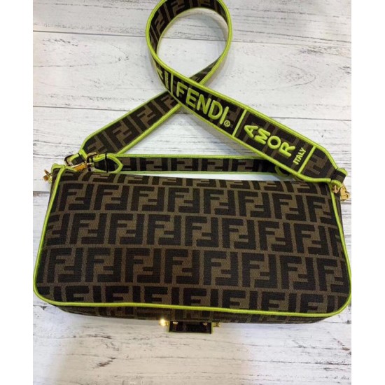 Fake Baguette Roma Amor leather bag 8BR771 Yellow Replica Replica Baguette Roma Amor leather bag 8BR771 Yellow
