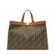 Replica Peekaboo X-tote Canvas bag 8BH374 Coffee Fake Peekaboo X-tote Canvas bag 8BH374 Coffee Replica