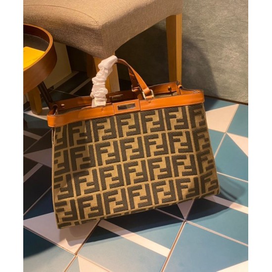 Replica Peekaboo X-tote Canvas bag 8BH374 Coffee Fake Peekaboo X-tote Canvas bag 8BH374 Coffee Replica