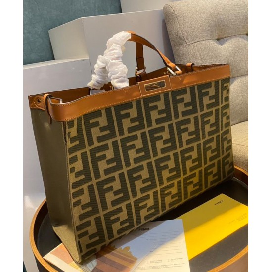 Replica Peekaboo X-tote Canvas bag 8BH374 Coffee Fake Peekaboo X-tote Canvas bag 8BH374 Coffee Replica