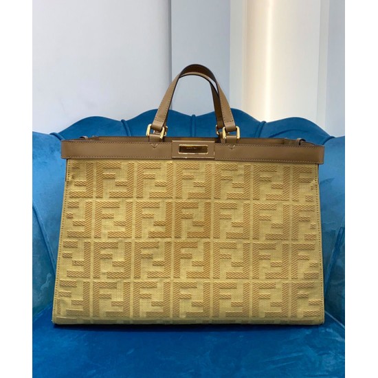 Fake Peekaboo X-tote Canvas bag 8BH374 Cream Replica Replica Peekaboo X-tote Canvas bag 8BH374 Cream