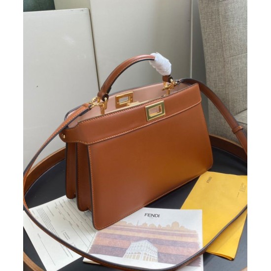Replica Peekaboo Iseeu East-West Bag 8BN323 Coffee Fake Peekaboo Iseeu East-West Bag 8BN323 Coffee Replica