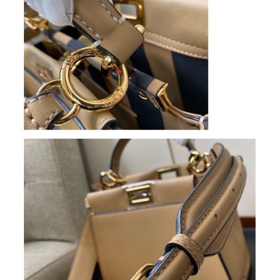 Replica Peekaboo Iconic Mini Leather Bag Apricot Replica Peekaboo Iconic Mini Leather Bag Apricot