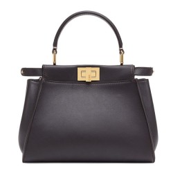 Fake Peekaboo Iconic Mini Leather Bag Black Replica