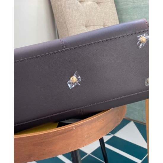Replica Peekaboo X-lite Medium Leather Bag Dark Coffee