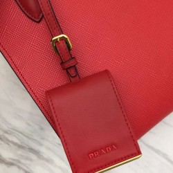 Replica Prada Monochrome Saffiano Leather Bag 1BA156 Red 