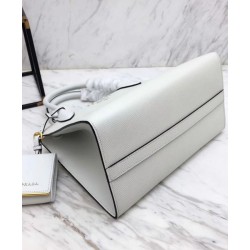 Fake Prada Monochrome Saffiano Leather Bag 1BA156 White Replica Replica Prada Monochrome Saffiano Leather Bag 1BA156 White