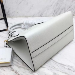 Replica Prada Monochrome Saffiano Leather Bag 1BA156 White