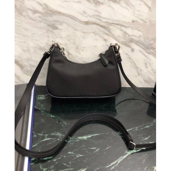 Replica Prada Re-Edition nylon mini shoulder bag 1TT122 Replica Prada Re-Edition nylon mini shoulder bag 1TT122