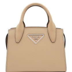 Replica Prada Saffiano leather Prada Kristen handbag 1BA269 Apricot
