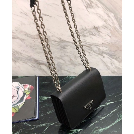 Replica Prada Nylon and Saffiano Leather Shoulder Bag Replica Prada Nylon and Saffiano Leather Shoulder Bag