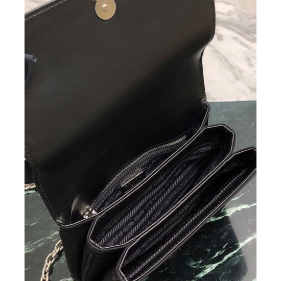 Replica Prada Nylon and Saffiano Leather Shoulder Bag Replica Prada Nylon and Saffiano Leather Shoulder Bag