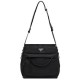 Replica Prada Padded nylon hobo bag 1BC128 Black Fake Prada Padded nylon hobo bag 1BC128 Black Replica