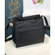 Replica Prada Padded nylon hobo bag 1BC128 Black Fake Prada Padded nylon hobo bag 1BC128 Black Replica