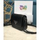 Replica Prada Saffiano leather shoulder bag 1BD249 Black Replica Prada Saffiano leather shoulder bag 1BD249 Black