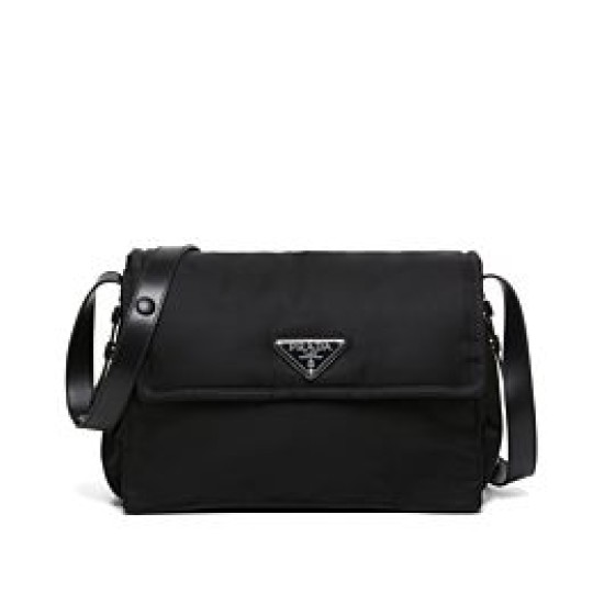 Fake Prada Medium padded nylon shoulder bag 1BD255 Black Replica Fake Prada Medium padded nylon shoulder bag 1BD255 Black Replica