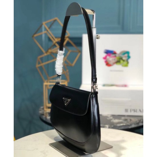 Replica Prada Cleo brushed leather shoulder bag with flap 1BD311 Fake Prada Cleo brushed leather shoulder bag with flap 1BD311 Replica