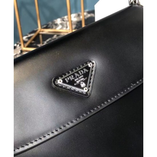 Replica Prada Cleo brushed leather shoulder bag with flap 1BD311 Fake Prada Cleo brushed leather shoulder bag with flap 1BD311 Replica
