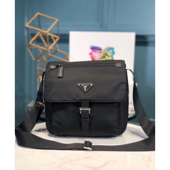 Replica Prada Small Nylon Shoulder Bag 1BD994 Black Replica Prada Small Nylon Shoulder Bag 1BD994 Black