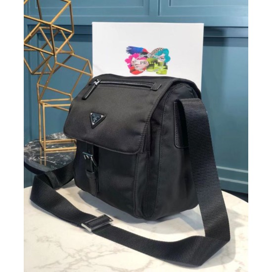 Replica Prada Small Nylon Shoulder Bag 1BD994 Black Replica Prada Small Nylon Shoulder Bag 1BD994 Black
