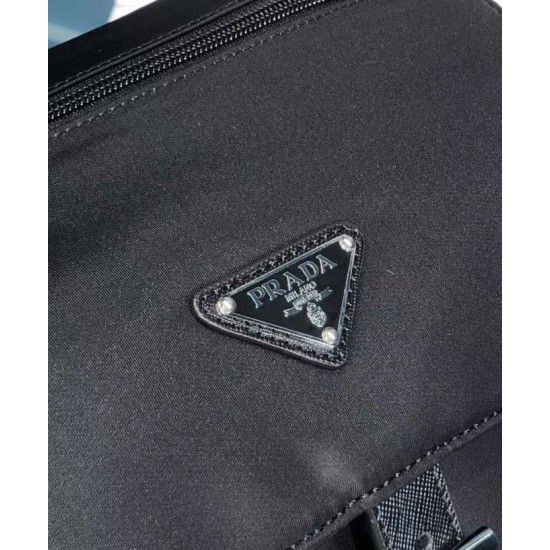 Replica Prada Small Nylon Shoulder Bag 1BD994 Black Replica Prada Small Nylon Shoulder Bag 1BD994 Black