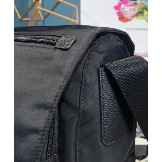Replica Prada Small Nylon Shoulder Bag 1BD994 Black Replica Prada Small Nylon Shoulder Bag 1BD994 Black