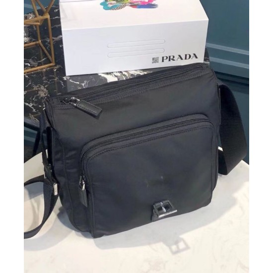 Replica Prada Small Nylon Shoulder Bag 1BD994 Black Replica Prada Small Nylon Shoulder Bag 1BD994 Black