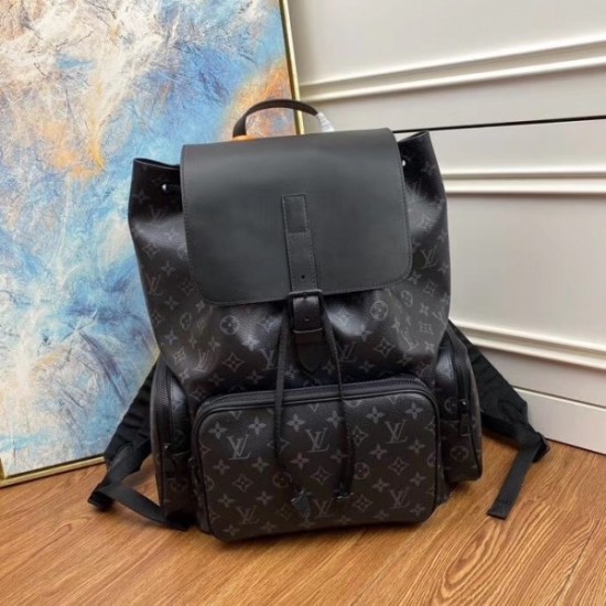 Fake Louis Vuitton Backpack Trio Monogram Eclipse M45538 Replica
