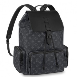 Fake Louis Vuitton Backpack Trio Monogram Eclipse M45538 Replica
