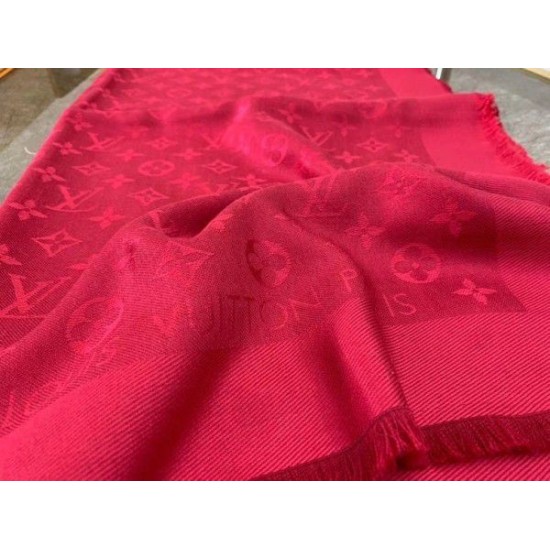 Replica Louis Vuitton Red Monogram Shawl M72237