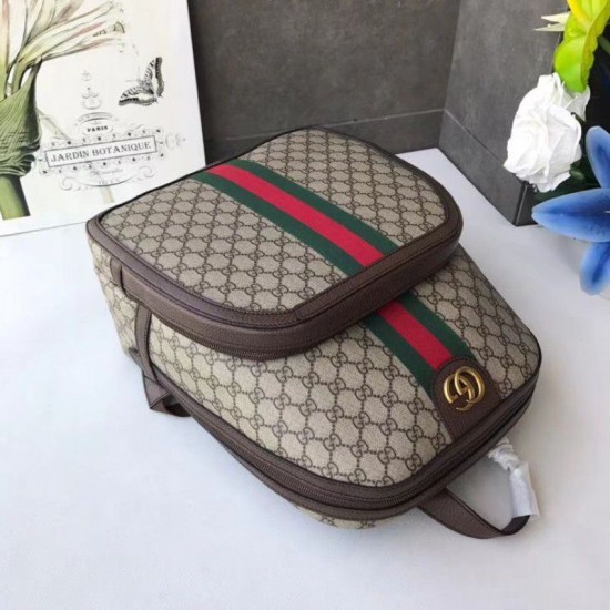 Fake Gucci Ophidia GG Medium backpack 547967 Dark Coffee Replica