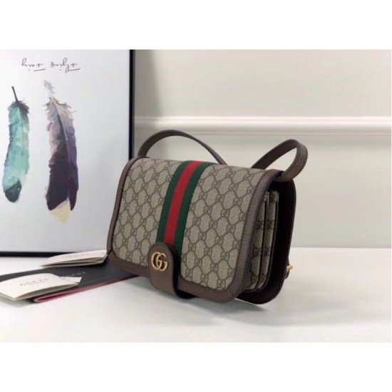 Fake Gucci Ophidia GG messenger bag 548304 Dark Coffee Replica