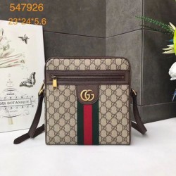 Fake Gucci Ophidia GG small messenger bag 547926 Dark Coffee Replica
