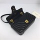 Replica Gucci GG Marmont Mini matelasse Bag 446744 Black Fake Gucci GG Marmont Mini matelasse Bag 446744 Black Replica