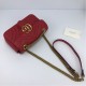 Fake Gucci GG Marmont Mini matelasse Bag 446744 Red Replica Replica Gucci GG Marmont Mini matelasse Bag 446744 Red