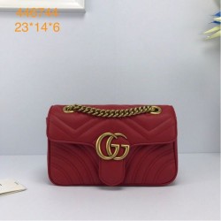Replica Gucci GG Marmont Mini matelasse Bag 446744 Red