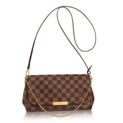 Replica Louis Vuitton  Favorite MM Damier Ebene Canvas N41129