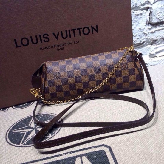 Replica Louis Vuitton Eva Clutch Damier Ebene Canvas N55213 Replica Louis Vuitton Eva Clutch Damier Ebene Canvas N55213