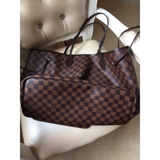 Fake Louis Vuitton  Neverfull GM Damier Ebene Canvas N41357 Replica