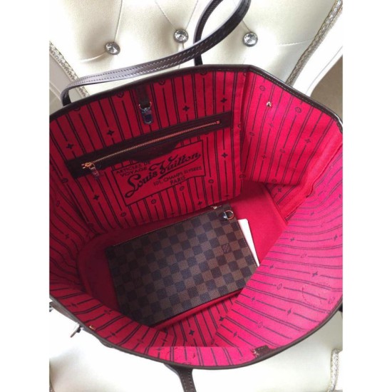 Fake Louis Vuitton  Neverfull GM Damier Ebene Canvas N41357 Replica