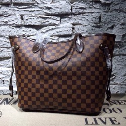 Replica Louis Vuitton  Neverfull MM Damier Ebene Canvas N51105