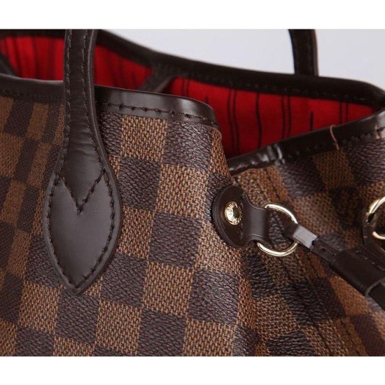 Replica Louis Vuitton Neverfull PM Damier Ebene Canvas N51109 Fake Louis Vuitton Neverfull PM Damier Ebene Canvas N51109 Replica